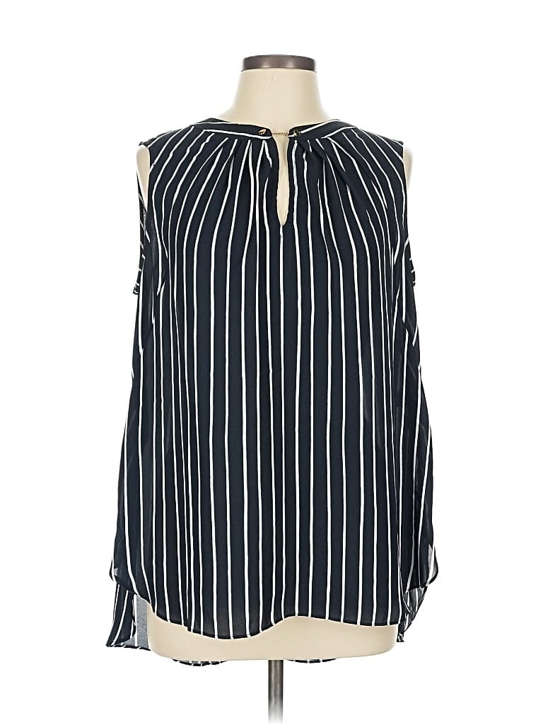 Pre-owned Jones New York Sleeveless Blouse In Blue