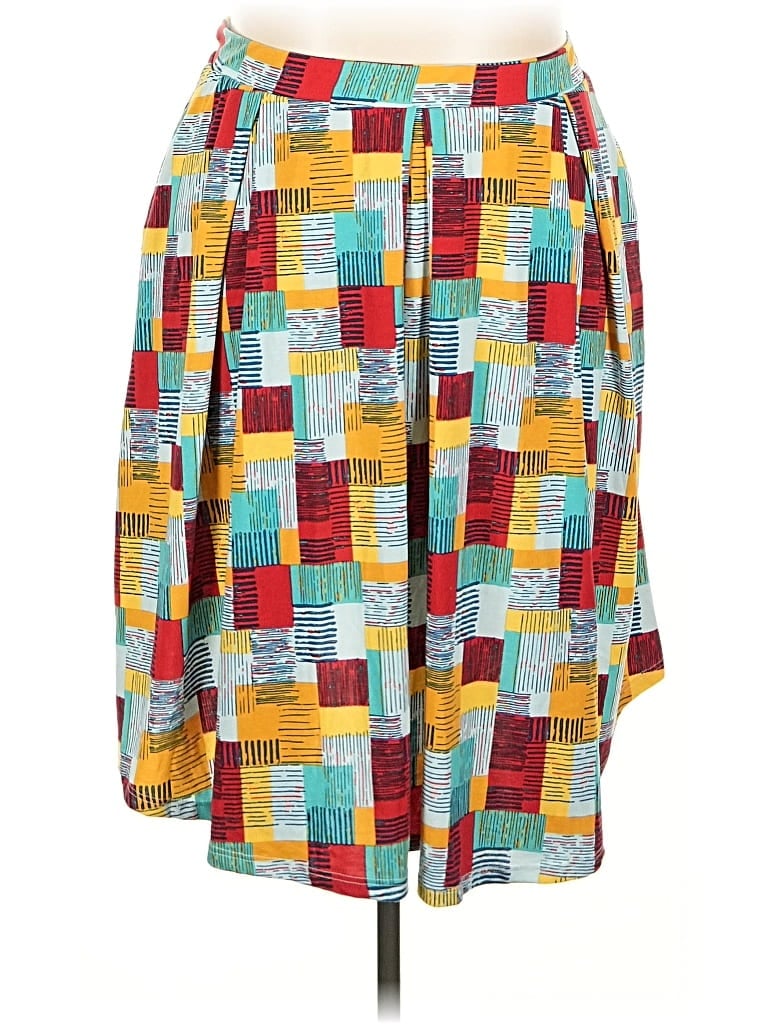 Pre-owned Lularoe Casual Skirt In Yellow