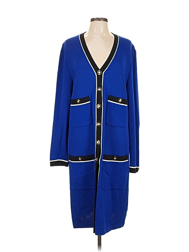 Pre-owned St. John Collection By Marie Gray Coat In Blue