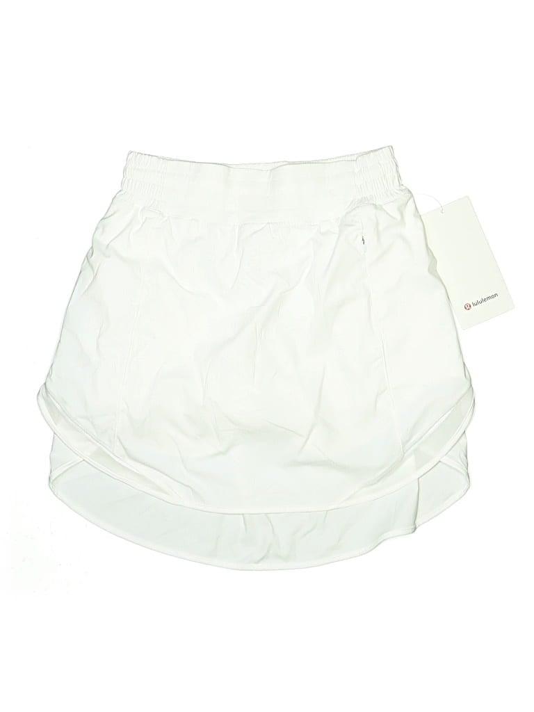Pre-owned Lululemon Athletica Active Skort In White