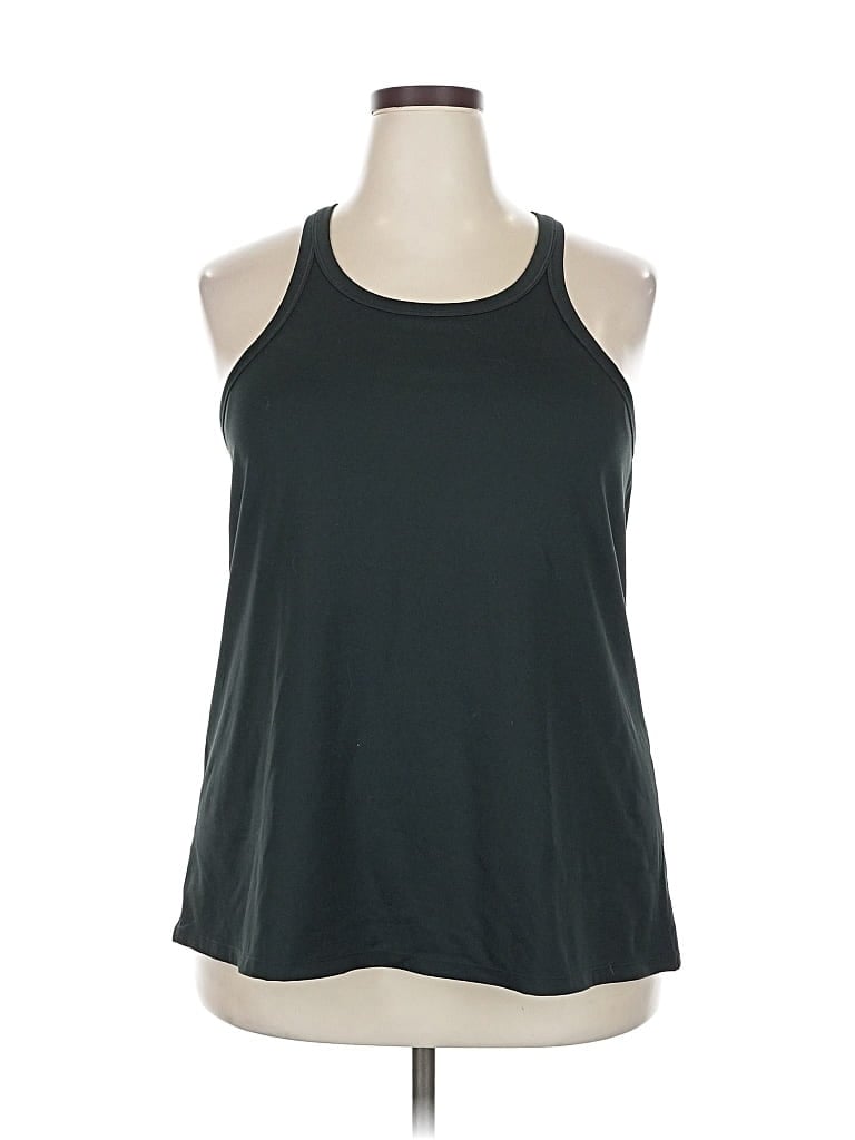 Pre-owned Prana Tank Top Green Halter Neckline Tops