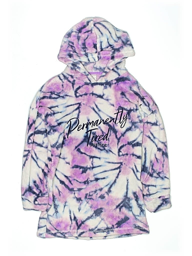 Pre-owned Justice Kids' Poncho In Purple