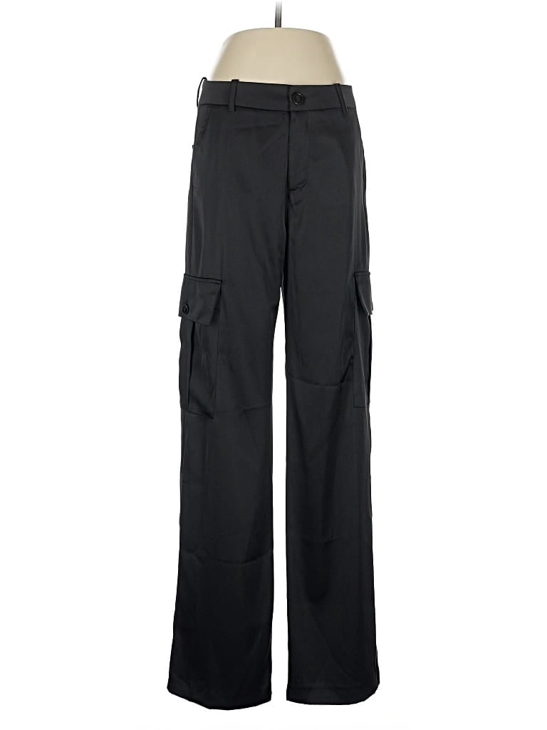 Pre-owned Zara Cargo Pants In Black