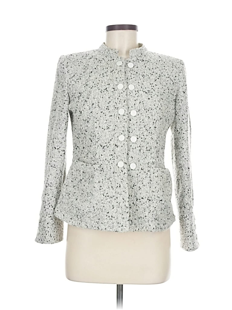 Pre-owned Armani Collezioni Blazer Jacket In Silver