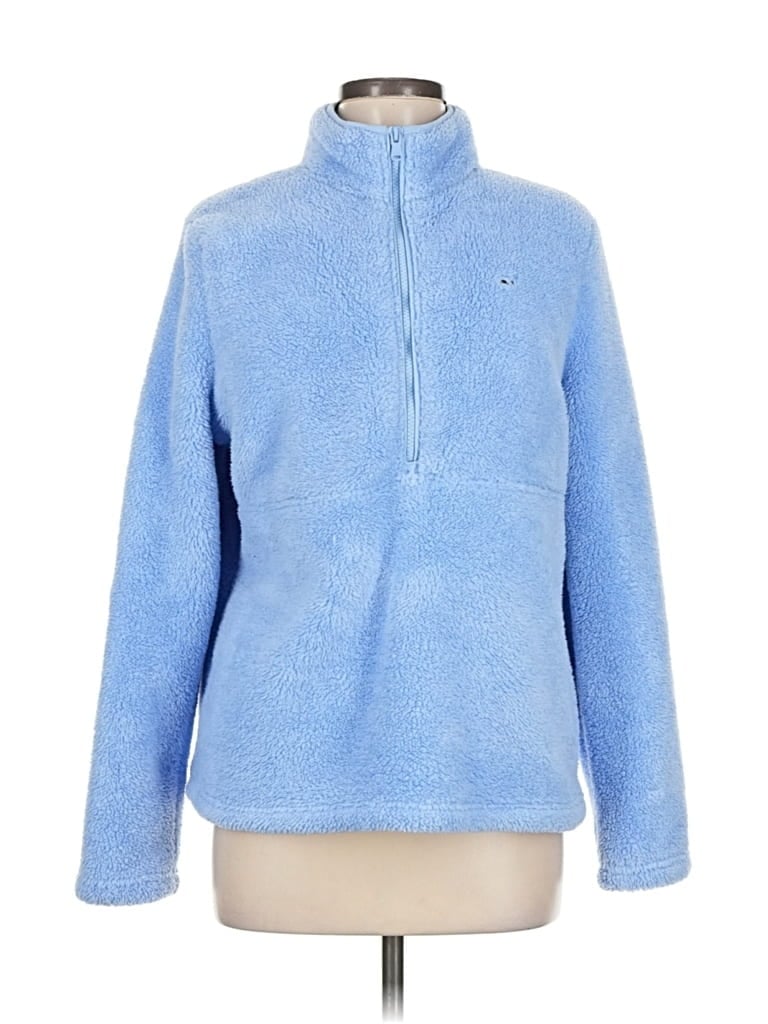Pre-owned Vineyard Vines Fleece Jacket In Blue