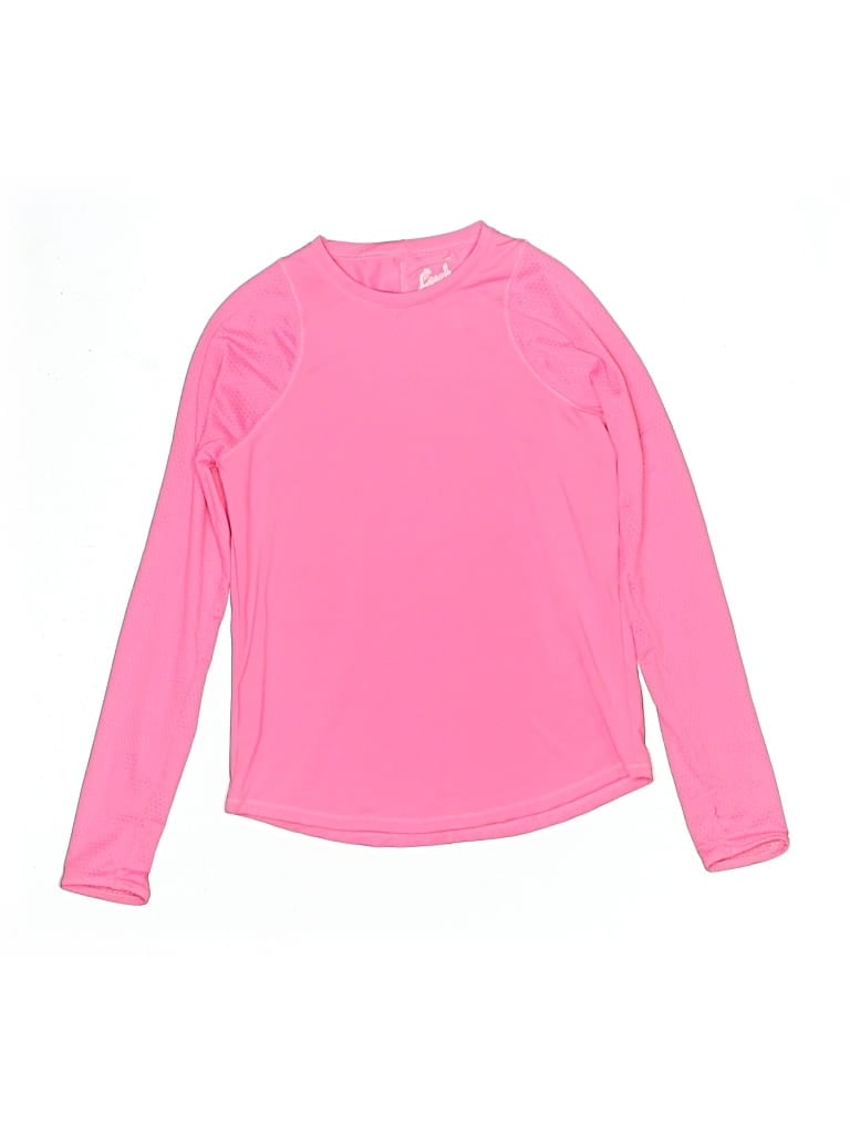 Pre-owned Lucky In Love Kids' Rash Guard In Pink