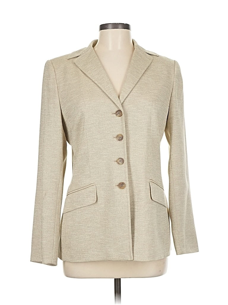 Pre-owned Le Suit Blazer Jacket In White