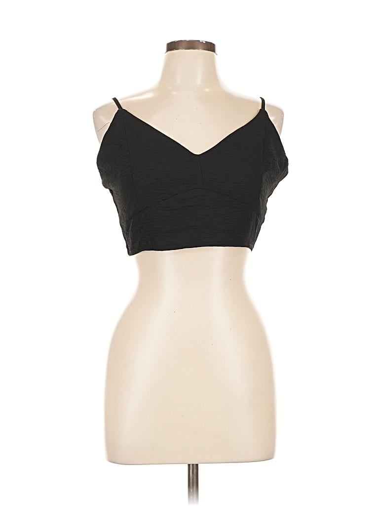 Pre-owned Shein Sleeveless Top Black Strapless Neckline Tops