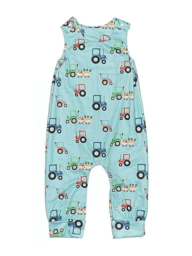 Pre-owned Unbranded Kids' Short Sleeve Onesie In Blue