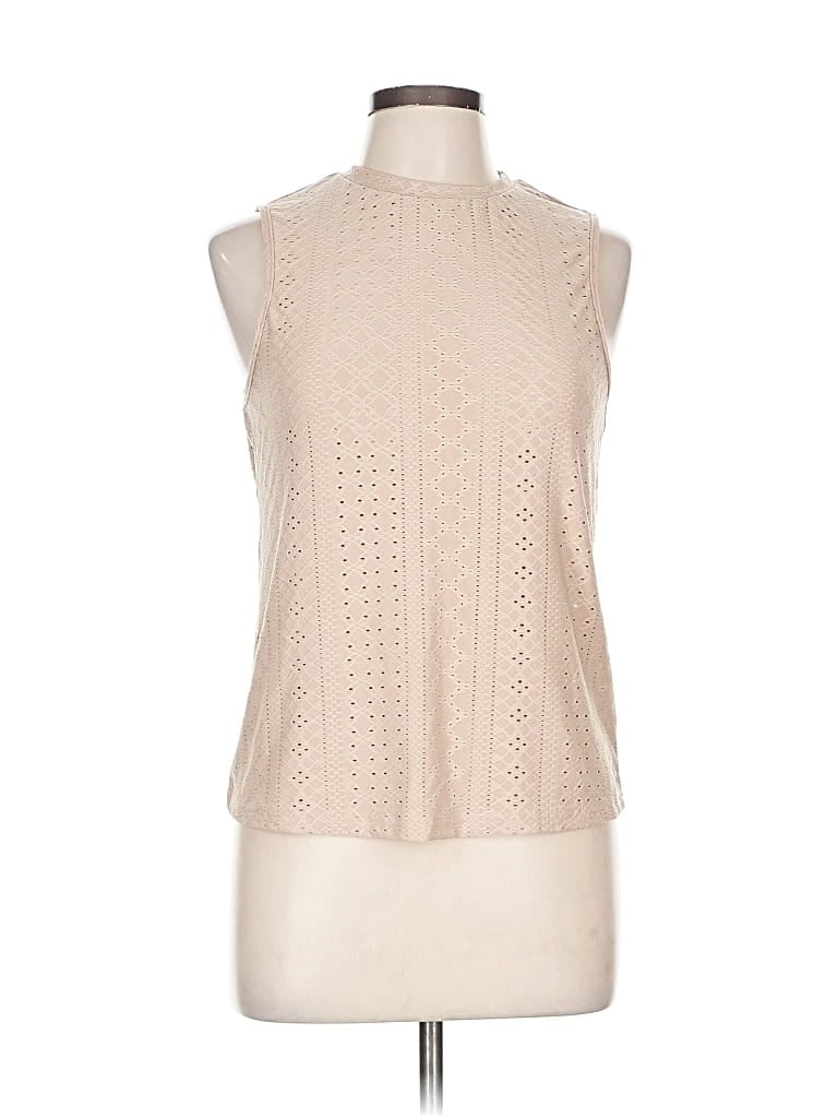 Pre-owned Unbranded Sleeveless T-shirt In Brown