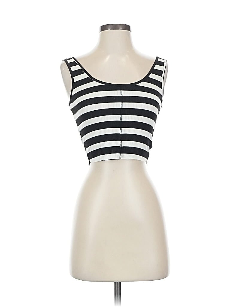 Pre-owned Bdg Tank Top Ivory Strapless Neckline Tops In White