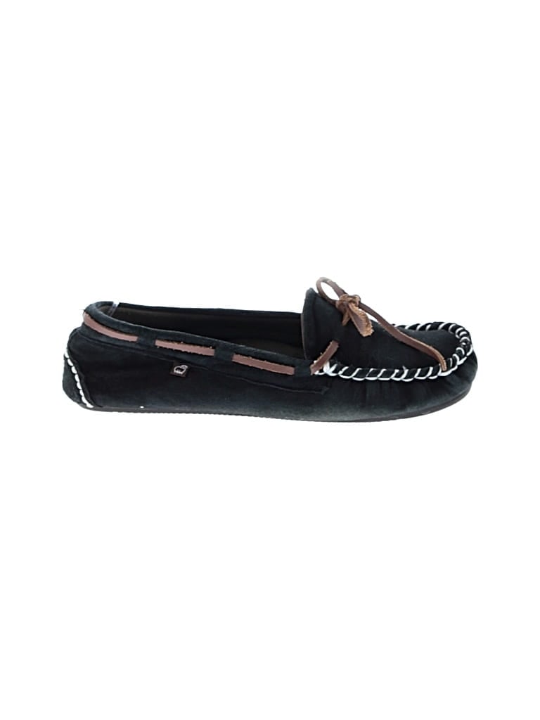 Pre-owned Lamo Flats In Black