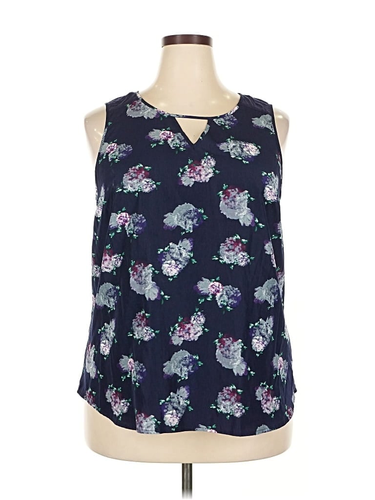 Pre-owned 41hawthorn Sleeveless Blouse In Blue