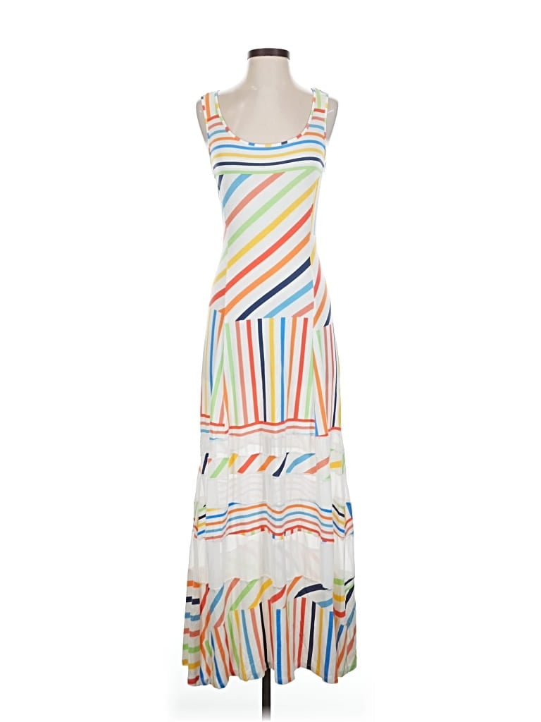 Pre-owned Peter Som Casual Dress In White