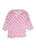 Roberta Roller Rabbit 100% Cotton Hearts Pink 3/4 Sleeve Blouse Size 10 - photo 1