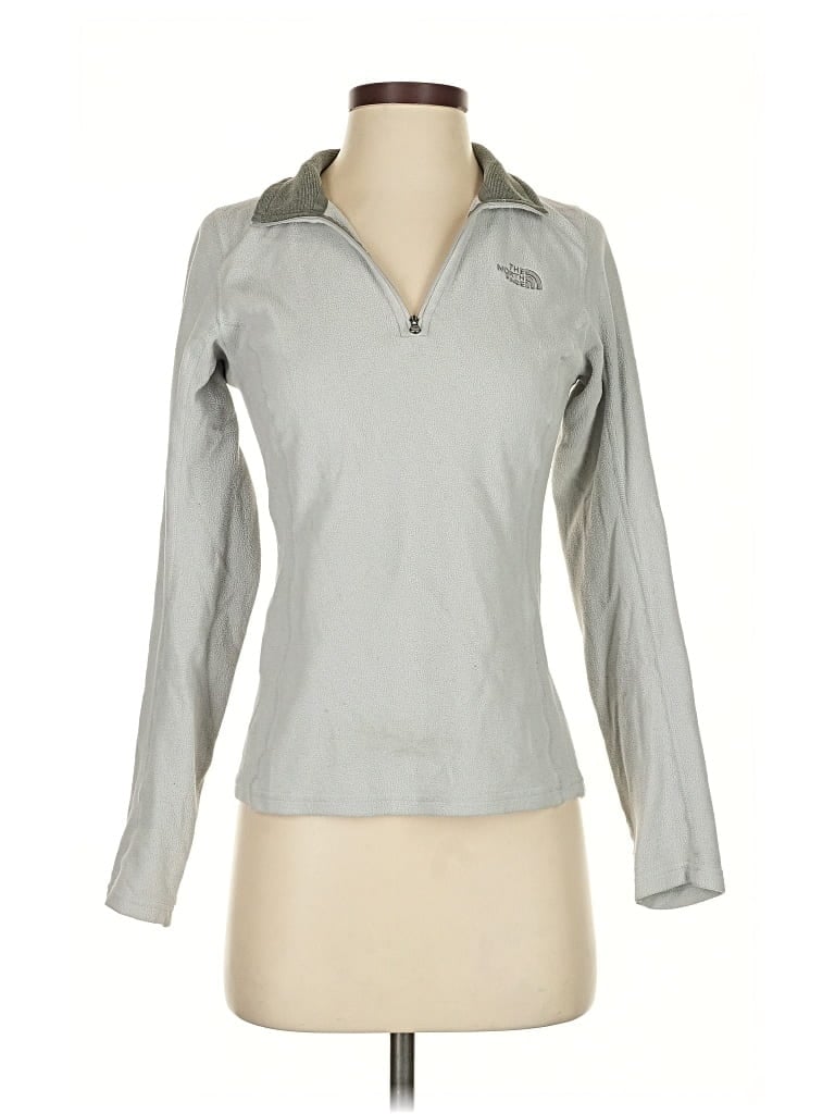 Pre-owned The North Face Fleece Jacket In Gray