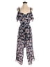 m.i.h Jeans 100% Silk Floral Blue Jumpsuit Size XS - photo 1
