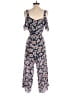m.i.h Jeans 100% Silk Floral Blue Jumpsuit Size XS - photo 2