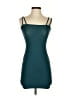 Boohoo Solid Teal Cocktail Dress Size 2 - photo 1