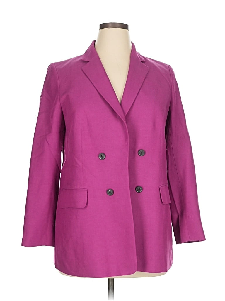 Pre-owned Talbots Blazer Jacket In Purple