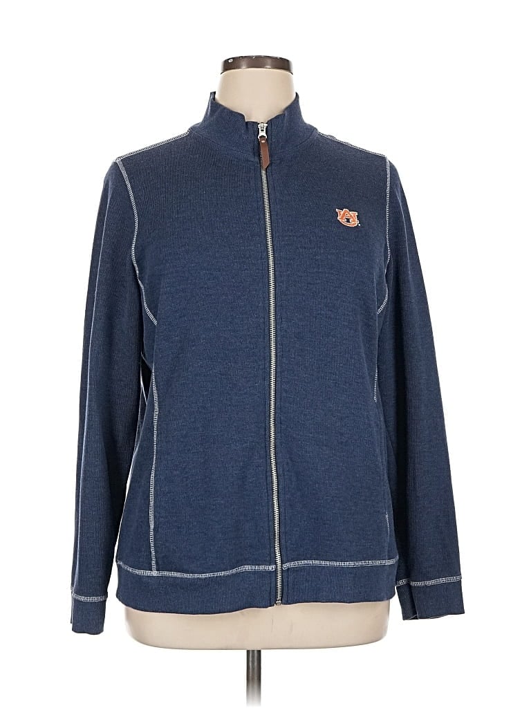 Pre-owned Charles River Apparel Cardigan Sweater In Blue