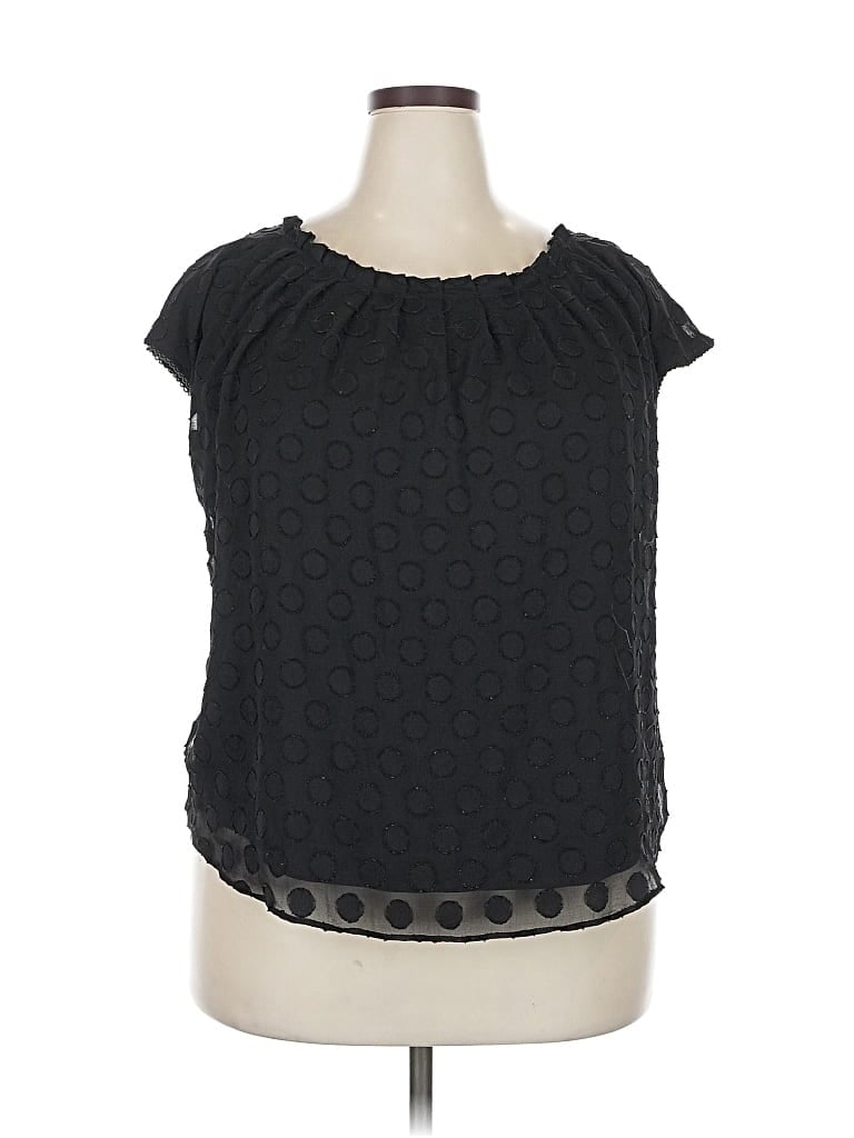 Pre-owned Lc Lauren Conrad Sleeveless Blouse In Black