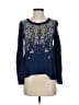 Moth Paisley Blue Pullover Sweater Size XS - photo 1