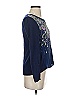 Moth Paisley Blue Pullover Sweater Size XS - photo 4