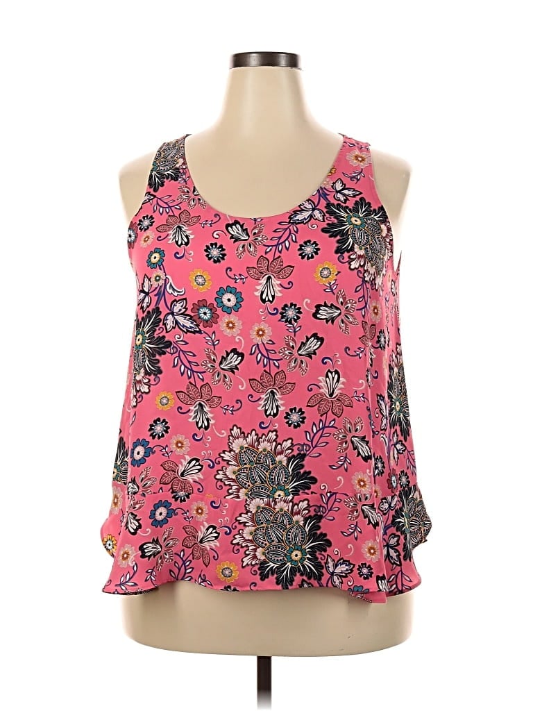 Pre-owned Ann Taylor Loft Sleeveless Blouse In Pink