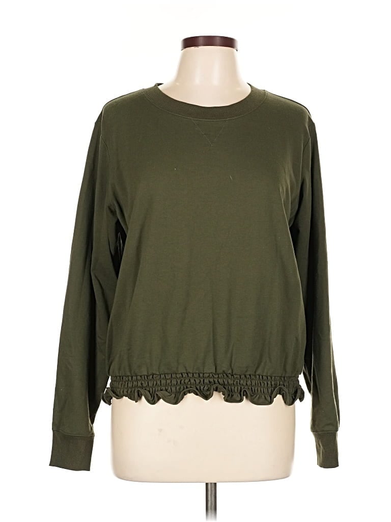 Pre-owned Michael Michael Kors Pullover Sweater In Green