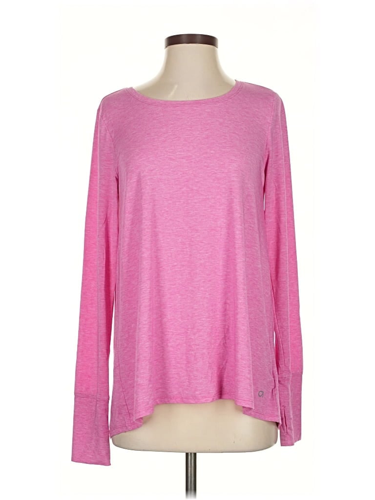 Pre-owned Gap Fit Long Sleeve T-shirt In Pink