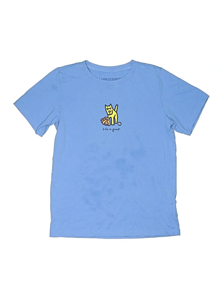 Pre-owned Life Is Good Kids' Short Sleeve T-shirt In Blue