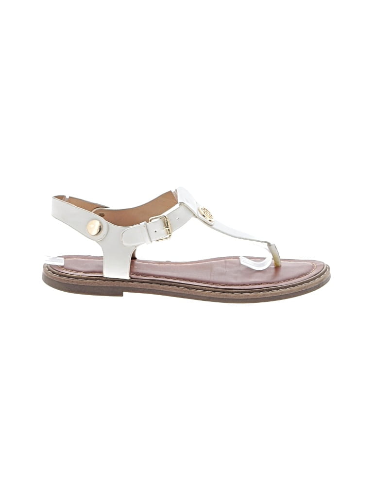 Pre-owned Tommy Hilfiger Sandals In White