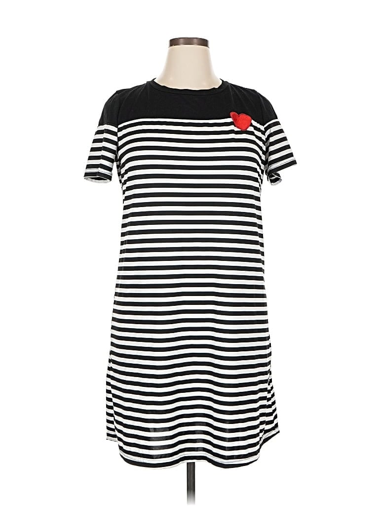 Pre-owned Shein Casual Dress In Black