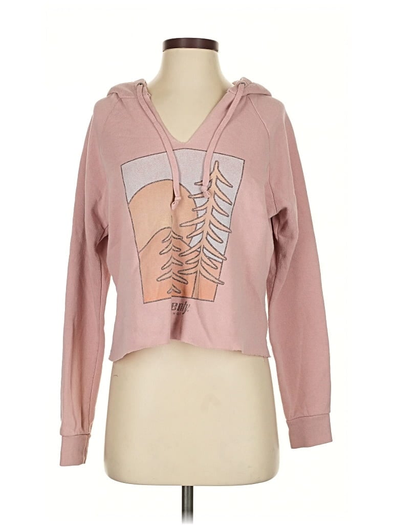 Pre-owned Assorted Brands Pullover Hoodie In Pink