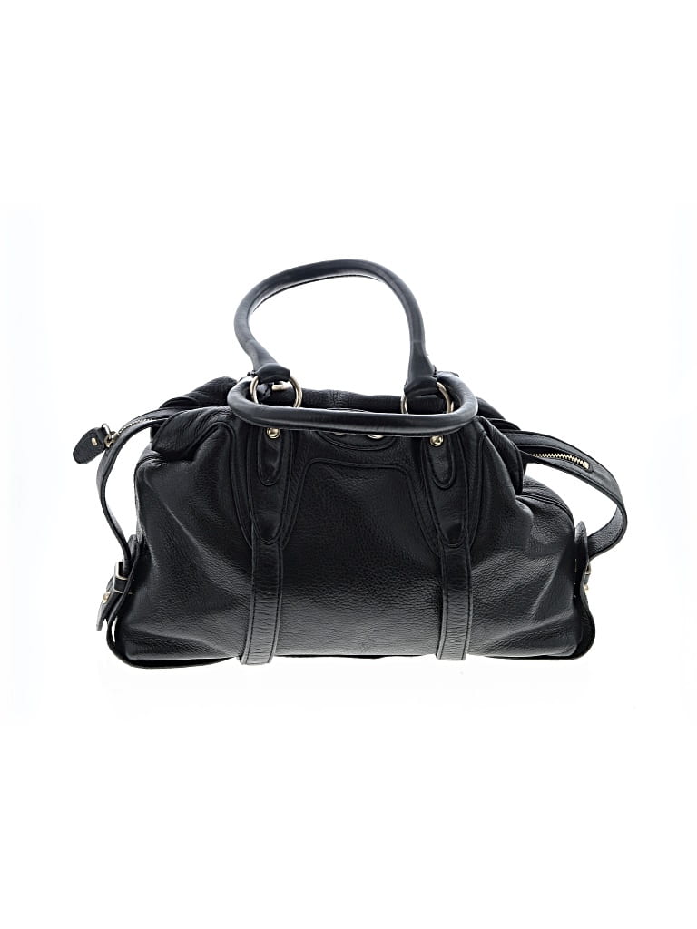 Pre-owned Michael Michael Kors Leather Satchel In Black
