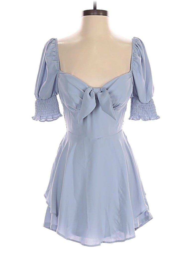 Pre-owned Lulus Romper In Blue