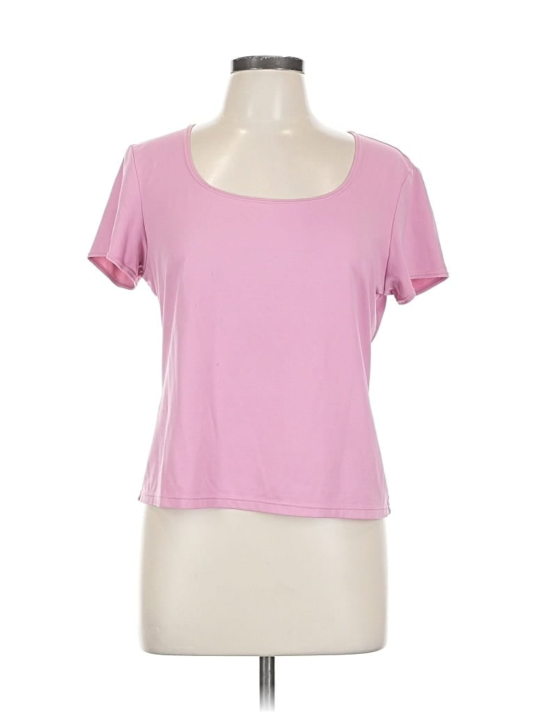 Pre-owned Ann Taylor Loft Short Sleeve T-shirt In Pink