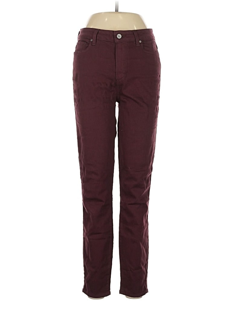 Pre-owned Paige Casual Pants In Burgundy