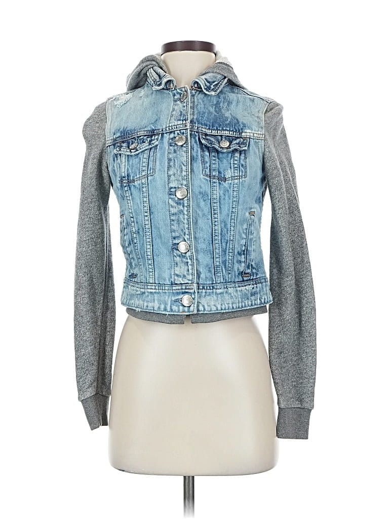 Pre-owned American Eagle Outfitters Denim Jacket In Blue