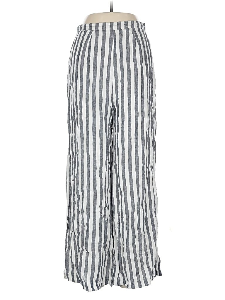 Pre-owned Olivaceous Linen Pants In Silver