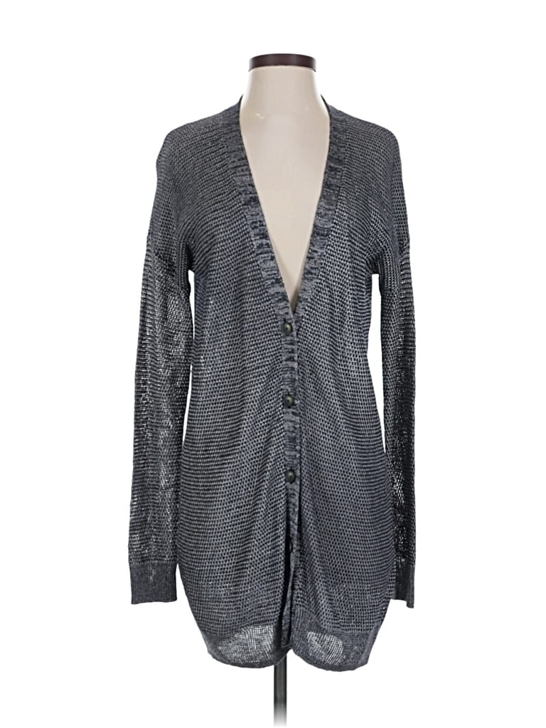 Pre-owned Vince Cardigan Sweater In Gray