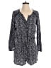 Gap 100% Rayon Hearts Gray Blue Romper Size S - photo 1