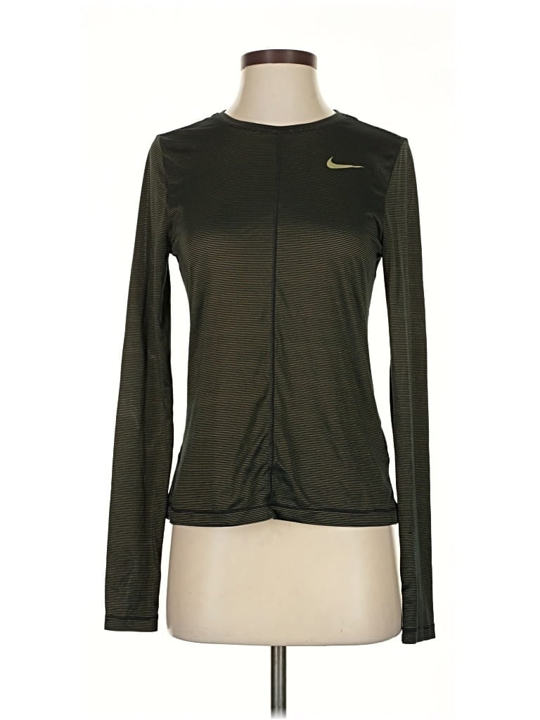 Pre-owned Nike Active T-shirt In Green