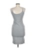 Unbranded Solid Gray Casual Dress Size M - photo 2