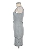 Unbranded Solid Gray Casual Dress Size M - photo 5
