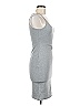 Unbranded Solid Gray Casual Dress Size M - photo 4