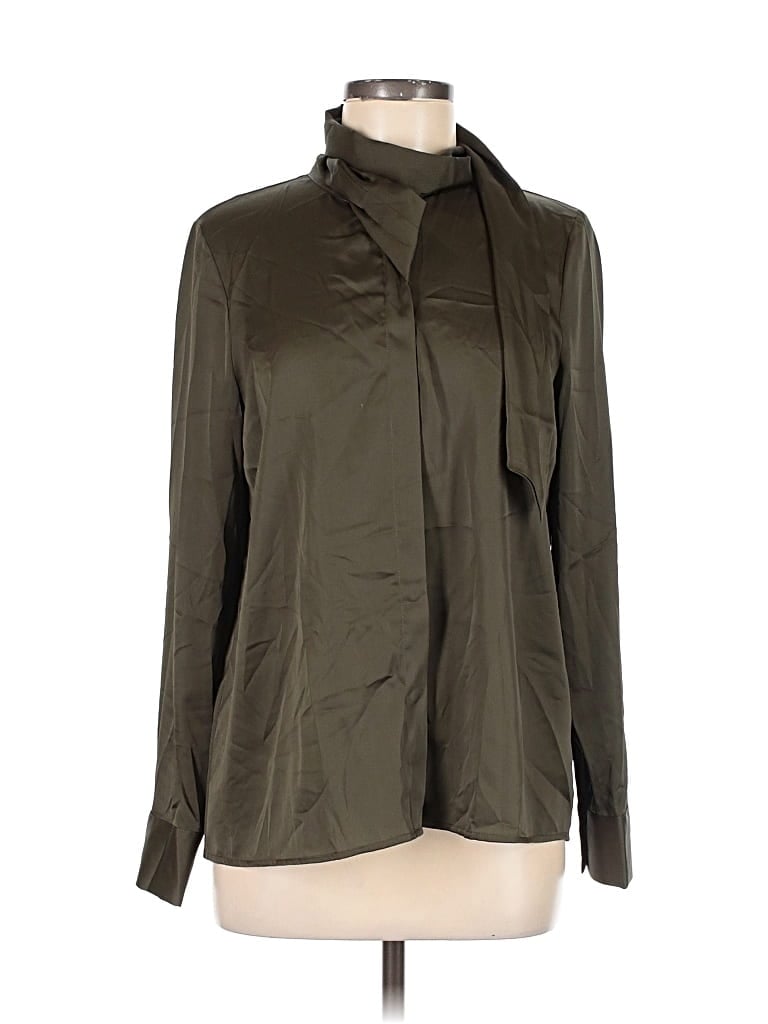 Worthington Long Sleeve Blouse In Green