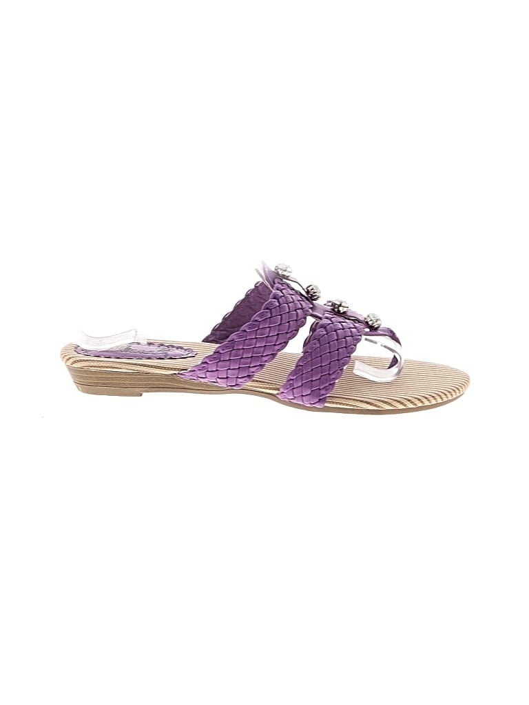 Pre-owned Anna Sandals In Purple