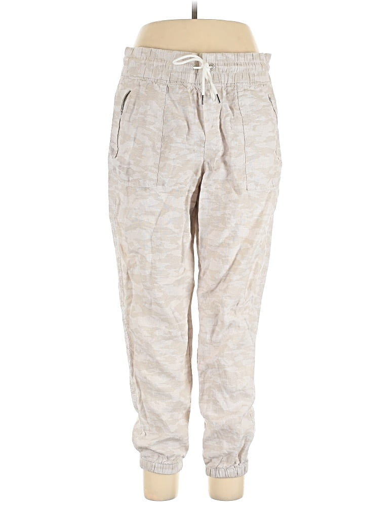 Pre-owned Athleta Linen Pants In White